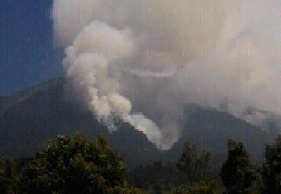 Gunung dempo terbakar