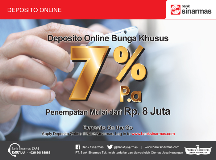 deposito online bunga 7%